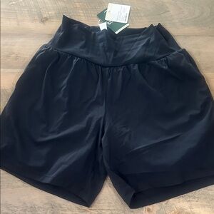 HALARA Women's High Waist Black Shorts